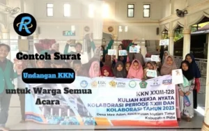 Contoh Surat Undangan KKN untuk Warga Semua Acara