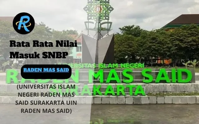 Rata Rata Nilai Masuk SNBP UIN RADEN MAS SAID Terbaru