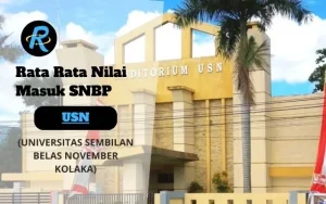 Rata Rata Nilai Masuk SNBP USN Terbaru