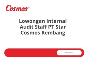 Lowongan Internal Audit Staff PT Star Cosmos Rembang Tahun 2025