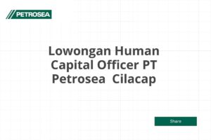 Lowongan Human Capital Officer PT Petrosea  Cilacap Tahun 2025 (Lamar Sekarang)