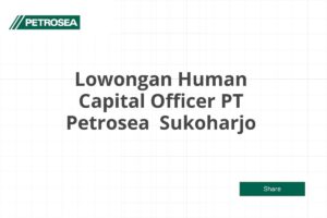 Lowongan Human Capital Officer PT Petrosea  Sukoharjo Tahun 2025