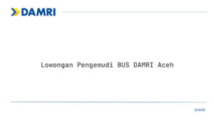 Lowongan Pengemudi BUS DAMRI Aceh Tahun 2025 (Resmi)