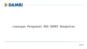Lowongan Pengemudi BUS DAMRI Bangkalan Tahun 2025 (Apply Now)