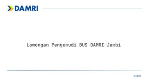Lowongan Pengemudi BUS DAMRI Jambi Tahun 2025 (Resmi)