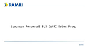 Lowongan Pengemudi BUS DAMRI Kulon Progo Tahun 2025